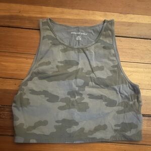 NWOT American Eagle green camo tank top sized large